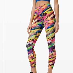 Lululemon Wunder Train High Rise Tight 25 Catalyst Multi Size 4 Everlux
